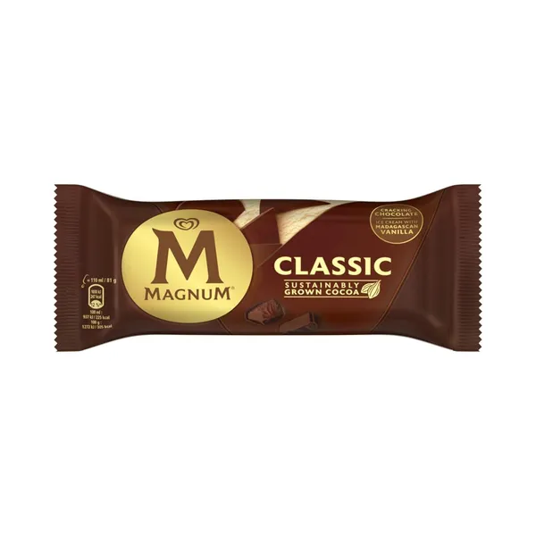 Vanillijäätis Classic, MAGNUM, 81 g