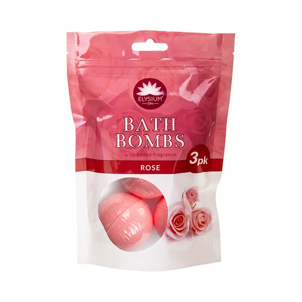 Vannikuulid Rose, ELYSIUM SPA, 3 tk