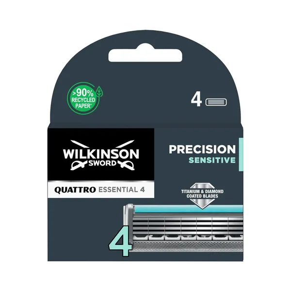 Varuterad Quattro Titanium Sensitive 4tk, WILKINSON SWORD, 1 pakk
