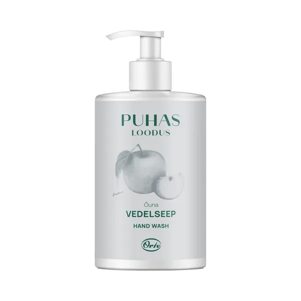 Vedelseep Roheline õun pumppudel, PUHAS LOODUS, 500 ml