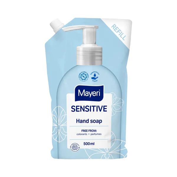 Vedelseep Sensitive refill pouch bag, MAYERI, 500 ml