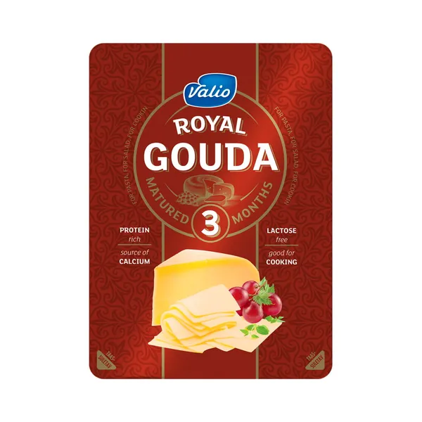 Viilujuust Royal Gouda Red laktoosivaba, VALIO, 150 g