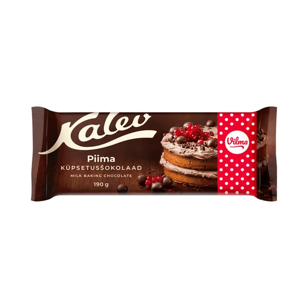 Vilma küpsetusšokolaad piima, KALEV, 190 g