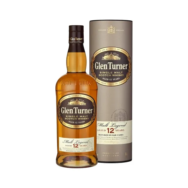 Viski GLEN TURNER 12 YO Single Malt kinkek. 70 cl