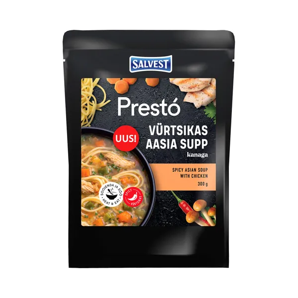 Vürtsikas Aasia supp kanaga, PRESTO, 300 g