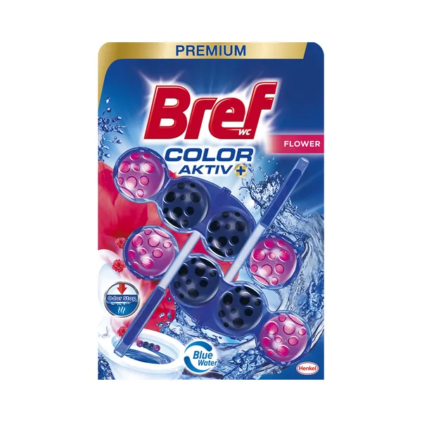 WC-värskendaja Blue Aktiv Fresh Flower, BREF, 2x50 g