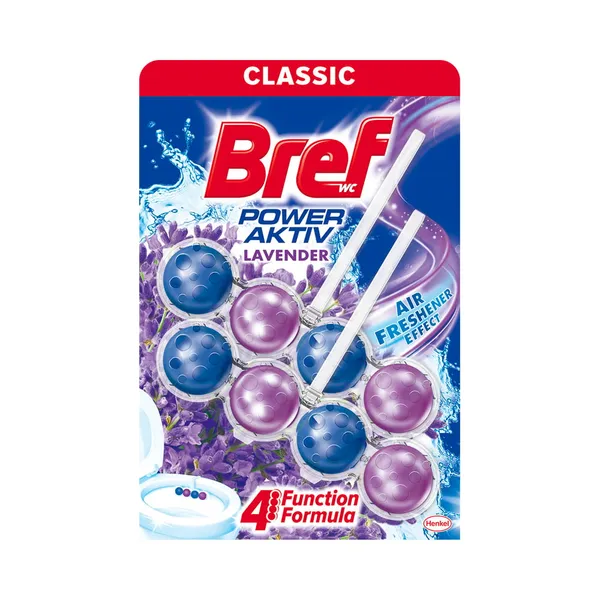 WC värskendaja Power Aktiv Lavender, BREF, 2x50 g