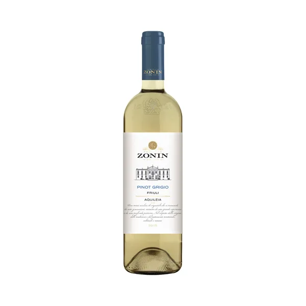 Kaitstud päritolunimetusega vein Zonin Pinot Grigio 2014 12%vol 0,75l