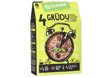 4 grūdų dribsniai DOBELE, 500 g
