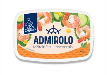 ADMIROLO mišrainė su krevetėmis ZIGMAS, 180 g