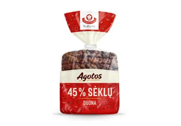 AGOTOS sėklų duona, 45 %, 350 g