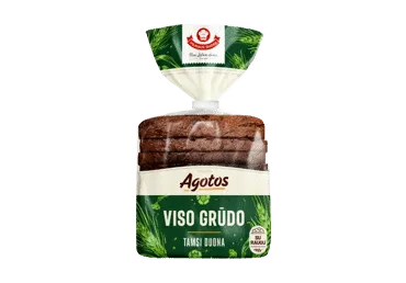 AGOTOS viso grūdo tamsi duona su raugu, 300 g