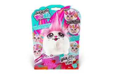 AIRBRUSH HAIR´IFFIC Mini pliušinis gyvūnėlis su aerografu, asort.4