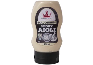 Ajolio majonezinis padažas POPPAMIES (dūmo skonio), 290 ml