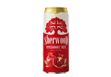 Granatų skonio alaus kokteilis SHERWOOD, 4,5 %, 0,5 l