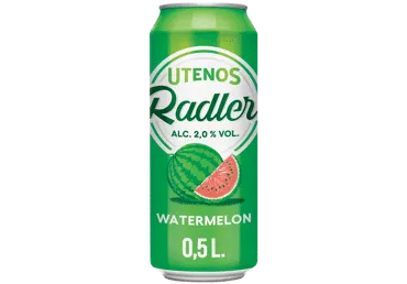 Alaus kokteilis UTENOS RADLER, braškių, bananų, 4,2 %, 0,5 l