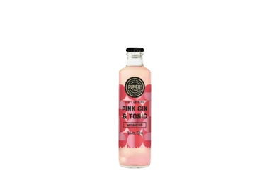Alkoholisks kokteilis PUNCH CLUB Pink Gin&Tonic, 7%, stiklā, 0.25l (DEP)