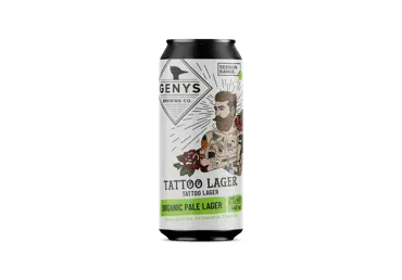 Alus “Organic Tattoo Lager", Pale Lager, 4.0%, 0.44l, LT-EKO-001 skardinė