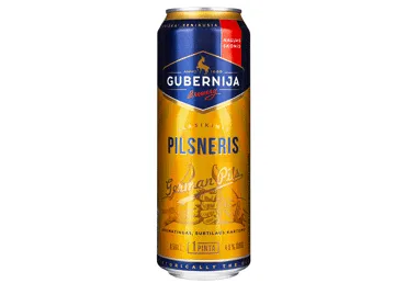Alus GUBERNIJA German Pils Pilsner, 0,568 l, 4,6 %, skardinė