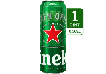 Alus HEINEKEN, 5 %, 0,568 l
