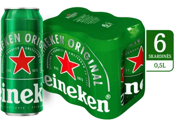 Alus HEINEKEN, 6 vnt., 3000 ml