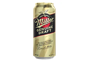 Alus MILLER Genuine Draft, 4,7%, 0,5l, skardinė