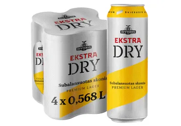 Alus ŠVYTURYS EKSTRA DRY, 4 vnt., 2.27 l