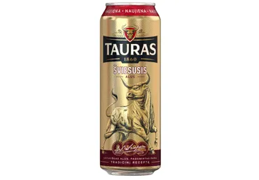 Alus TAURAS ŠVIESUSIS, 4,7 %, 0,568 l