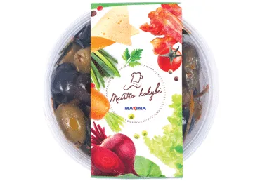Alyvuogių užkandis su artišokais ir kaparėliais, 1 kg