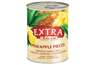 Ananasu gabaliņi sīrupā EXTRA LINE 565g
