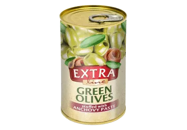 Zaļās olīvas ar anšoviem EXTRA LINE 270g