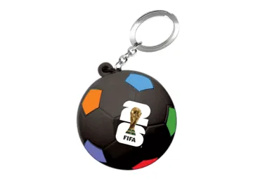 Antistresinis kamuoliukas - raktų pakabukas FIFA World Cup juodas