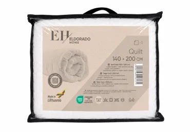 Antklodė ELDORADO HOME carbon antistress, 140 x 200 cm, 1 vnt.
