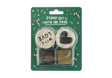 Zīmogu komplekts ar tintes spilventiņiem