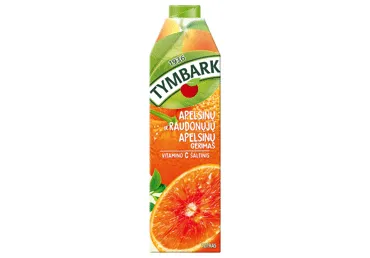 Apelsinų ir raudonųjų Sicilijos apelsinų sulčių gėrimas TYMBARK, 1 l