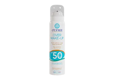 Apsauginė veido dulksna O'LYSEE OVER MAKE UP SPF50+, 75 ml