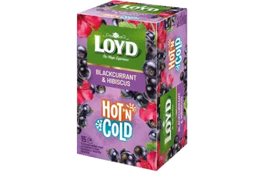 Arbata LOYD HOT&COLD, juodųjų serbentų ir kinrožės skonio, 30 g