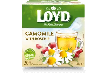 Arbata LOYD, ramunėlių ir erškėtrožių skonio, 40 g