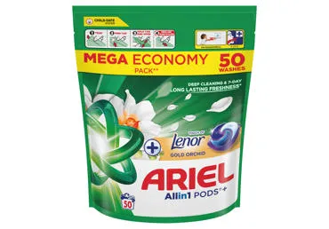 ARIEL Gold Orchid skalbimo kaps., 50vnt., 50 vnt.