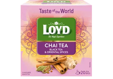 Melnā tēja LOYD Chai ar garšvielām 20x1,8g