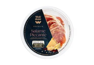 Aštrūs saliamio griežinėliai WELL DONE PREMIUM, nerūš., 80 g