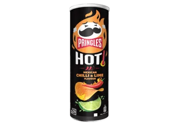 Aštrus traškus užkandis PRINGLES HOT CHILLI&LIME,meksik. sk., 160 g