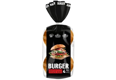 Atitirpintos amerikietiško stiliaus mėsainių bandelės, 320 g