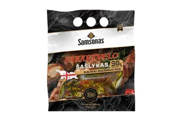 Atšaldytas sausai marinuotas SAKARTVELO kiaulienos šašlykas, 800 g