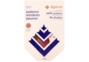 Atšaldyti jautienos antrekoto pjausniai AGARAS, 260 g