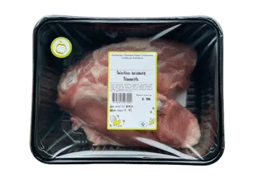 Atšaldytos kalakutų šlaunys su oda ir kaulu (ūkis), 1 kg