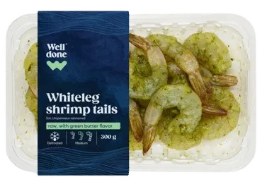 Garneļu astes ar sviesta garšu WELL DONE atkausētas 300g