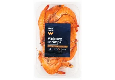 Garneles 30/40 WELL DONE vārītas atkausētas 300g