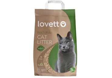 Augalinės kilmės kačių kraikas LOVETT, 3 kg