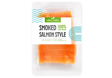 Augaliniai griežinėliai WELL WELL, lašišos skonio, 100 g